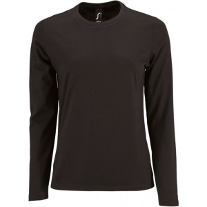 T-SHIRT SRA M/COMP IMPERIAL LSL WOMEN PRETO 